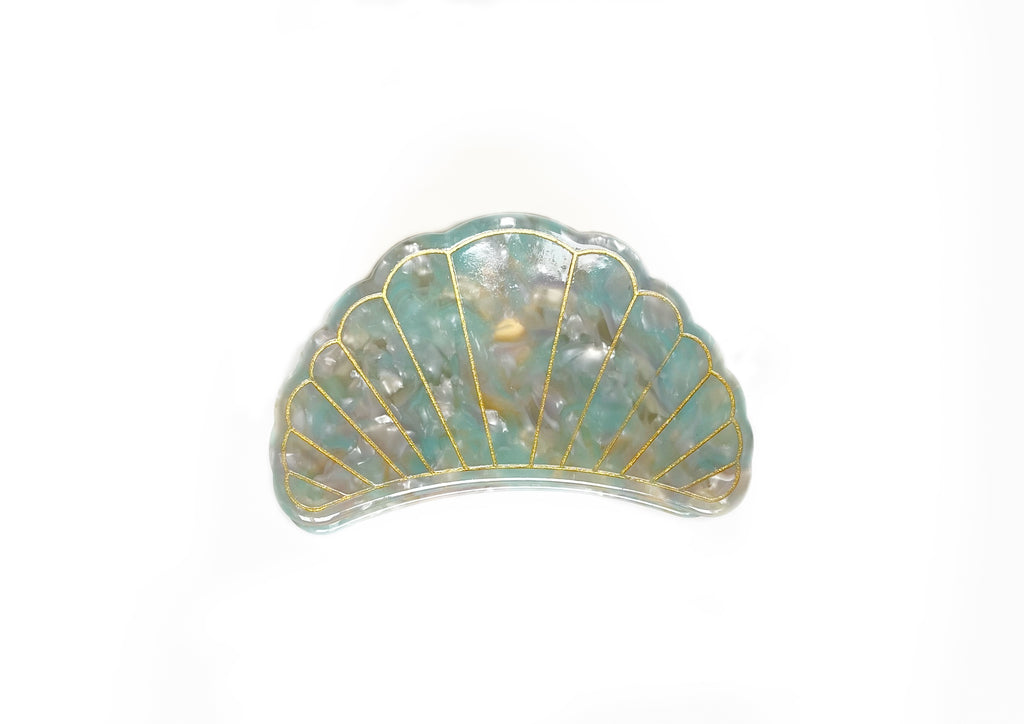 Marble Shell Claw Clip