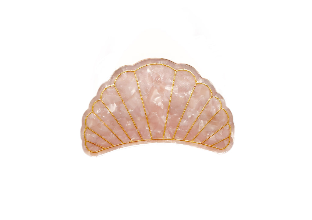 Marble Shell Claw Clip